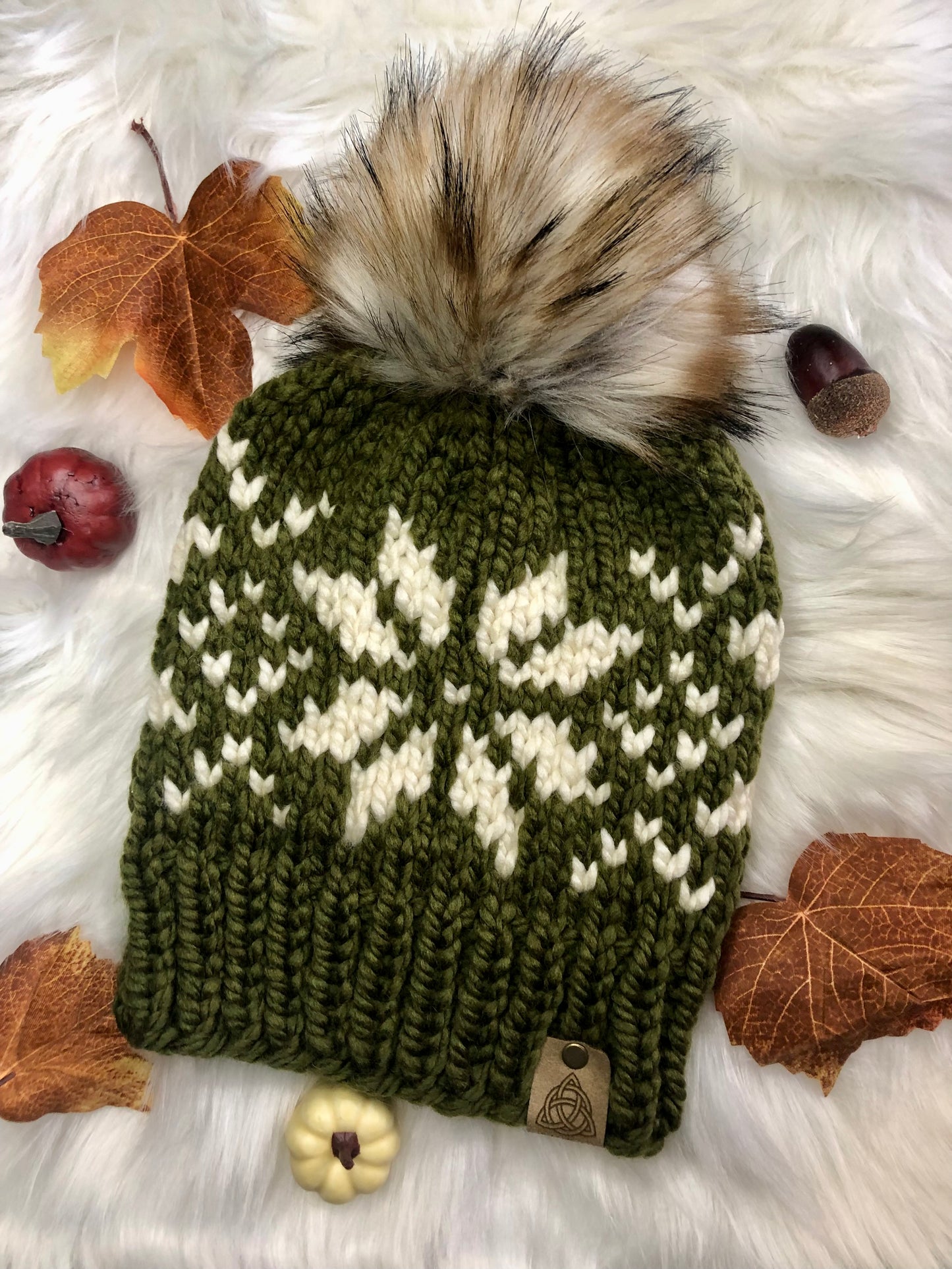 Wool-Blend Snowflake Beanie